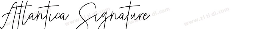 Atlantica Signature字体转换